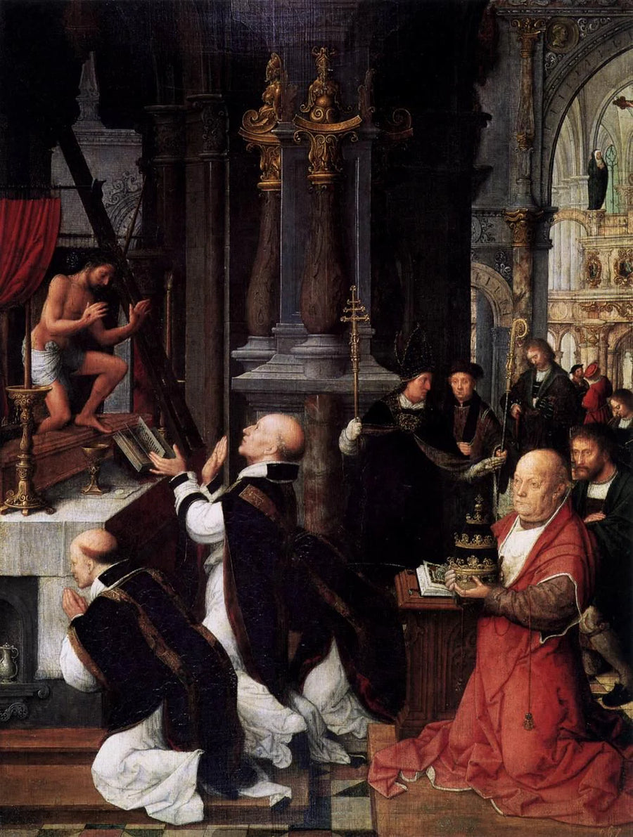 La Messe de Saint Grégoire - Adriaen Isenbrant