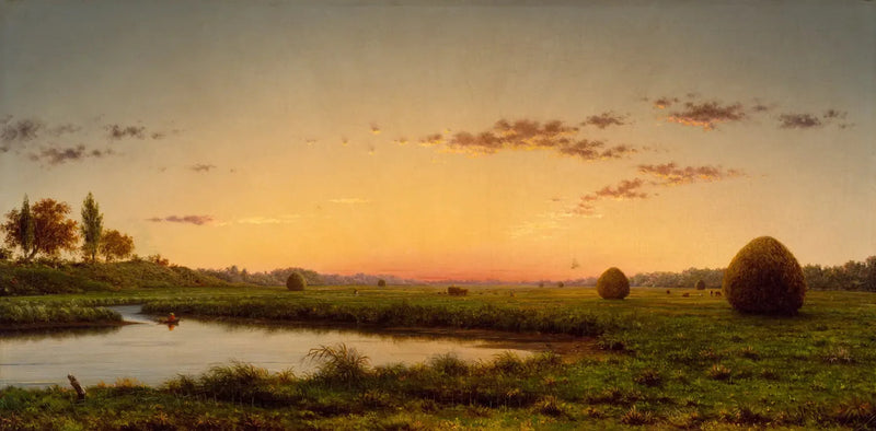 Meules de foin dans les marais de Newburyport - Martin Johnson Heade