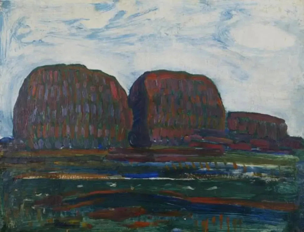 Meules de foin III - Piet Mondrian image 1 reproduction d’œuvre d’art à l’huile