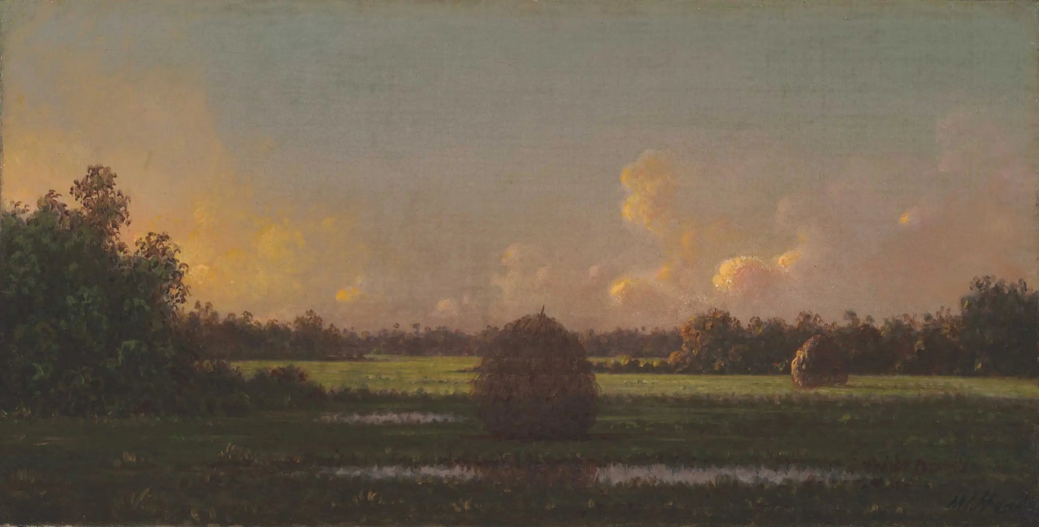 Meules de foin - Martin Johnson Heade image 1 copie peinte à la main à l’huile