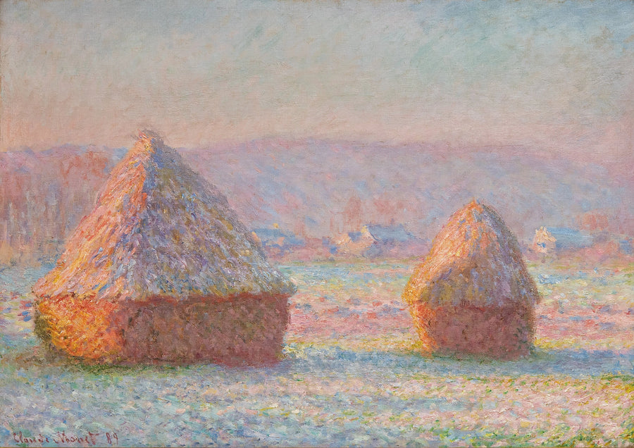 Les Meules, ефект білого желе W1215 - Клод Моне