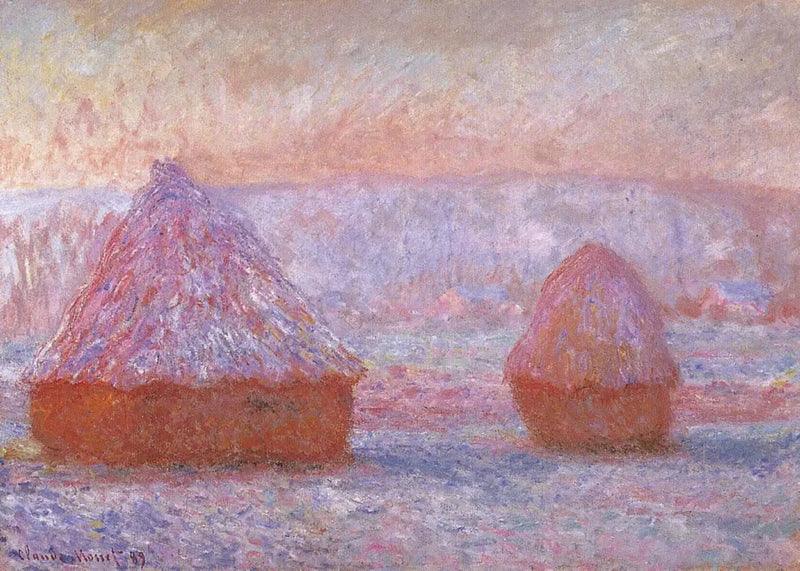 Les Meules, Giverny, ранковий ефект W1214 - Клод Моне