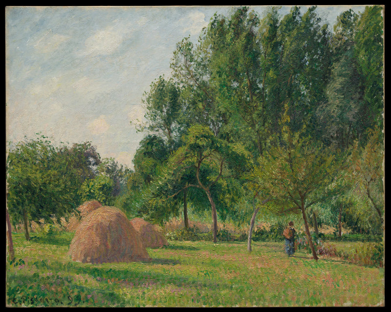 Les Meules, matin - Camille Pissarro