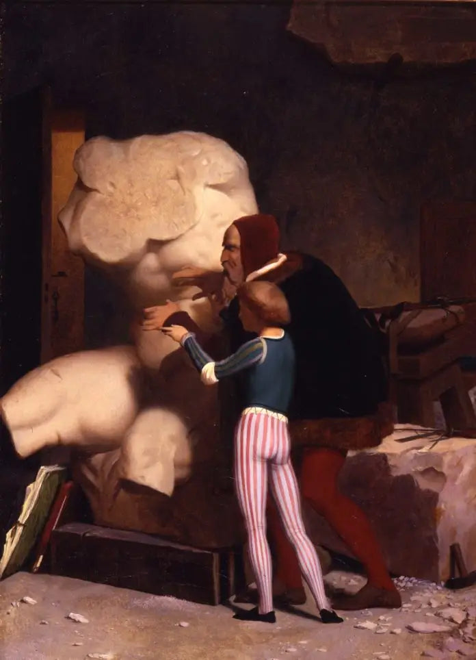 Michel-Ange dans son atelier - Jean-Léon Gérôme image 1 copie de tableau peinte à la main