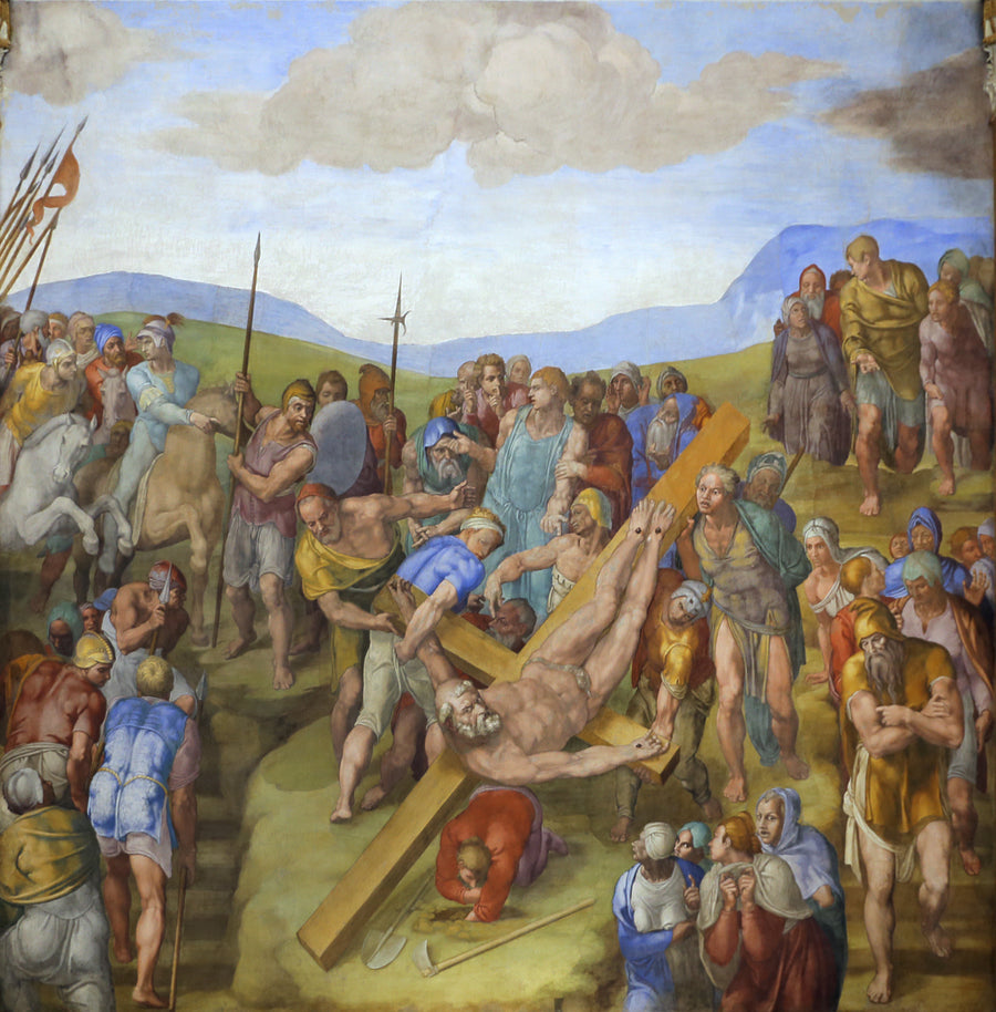 La Crucifixion de saint Pierre - Michel-Ange
