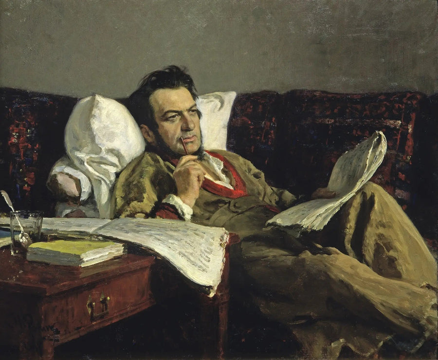 Mikhaïl Ivanovitch Glinka pendant la composition de l'opéra « Rouslan et Ludmila » - Ilya Repin