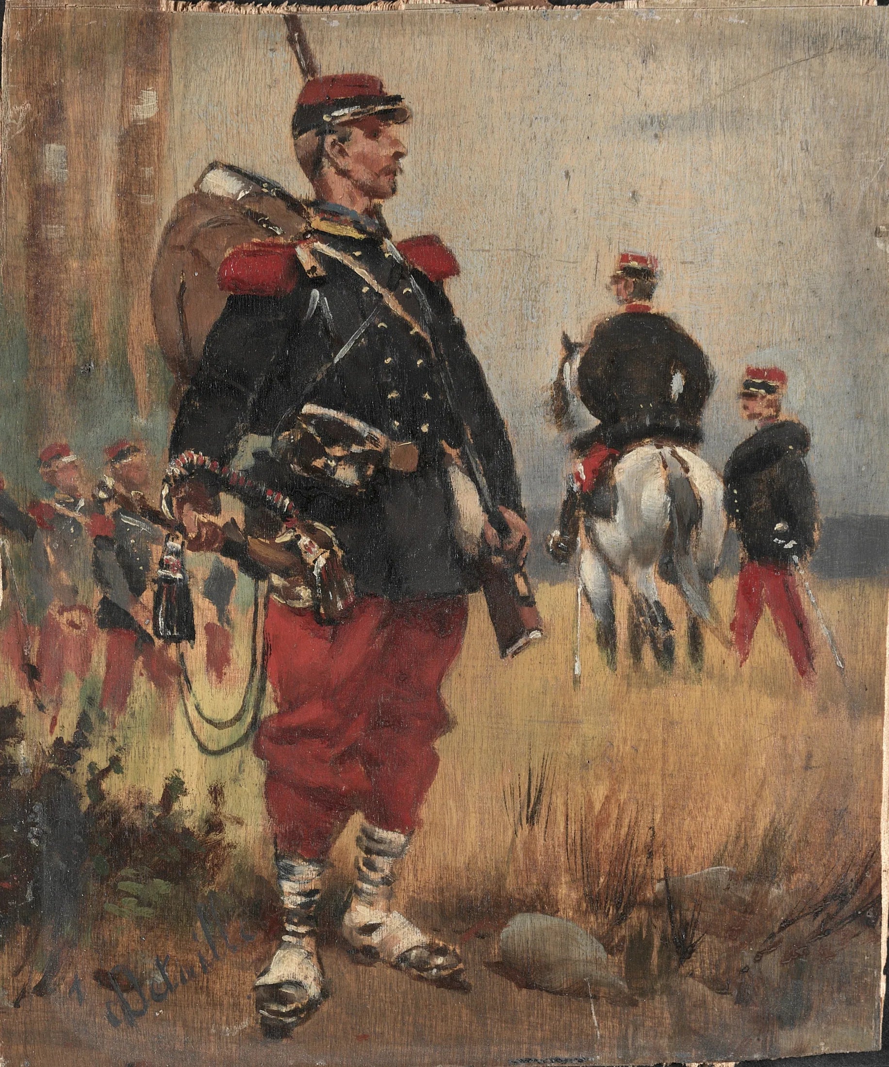 Militaires - Édouard Detaille image 1 reproduction artisanale de tableau