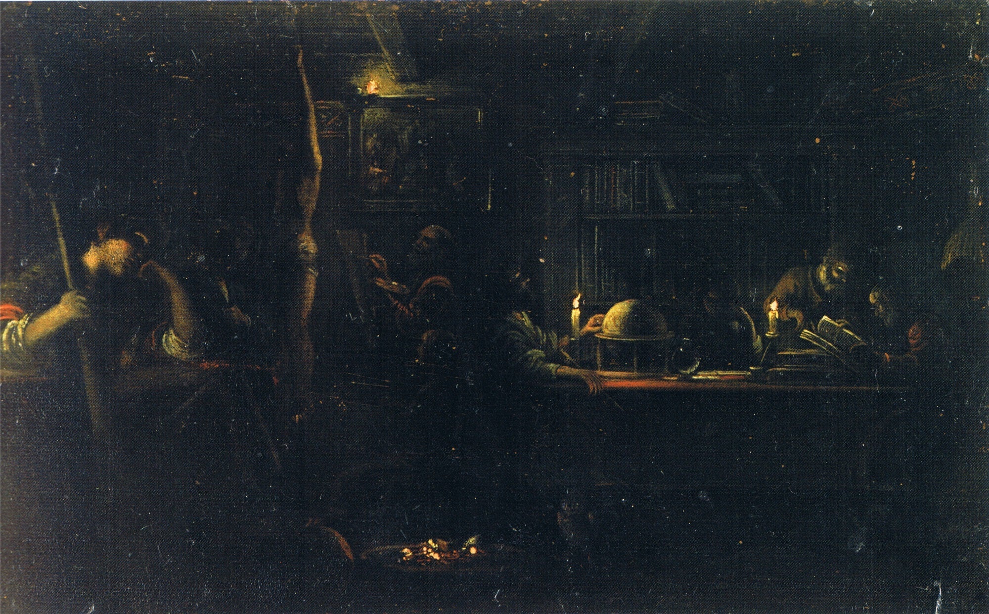 Minerve, patronne des arts et des sciences - Adam Elsheimer image 1 copie peinte à la main à l’huile