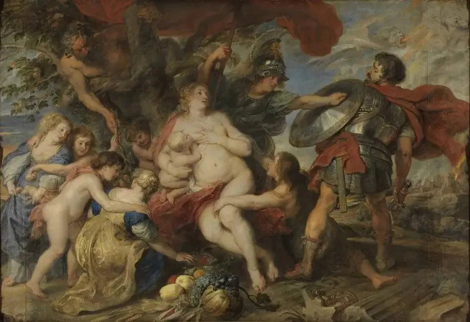 Minerve protège la fertilité de Mars - Peter Paul Rubens image 1 copie de tableau peinte à la main