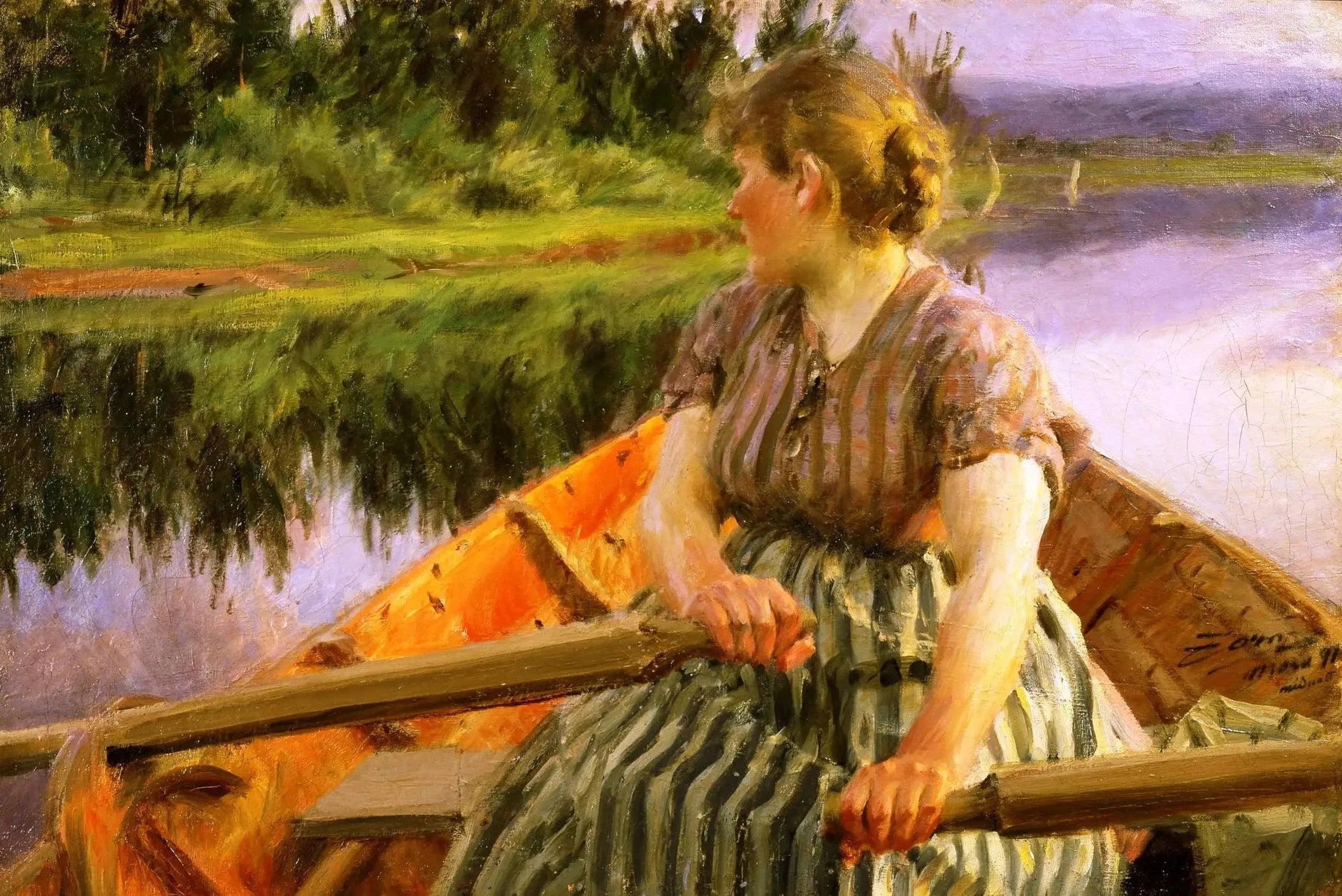 Minuit - Anders Zorn image 1 tableau peint à l’huile sur toile