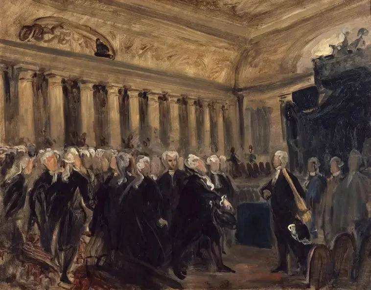 Mirabeau devant Dreux-Brézé - Eugène Delacroix image 1 tableau peint à l’huile sur toile