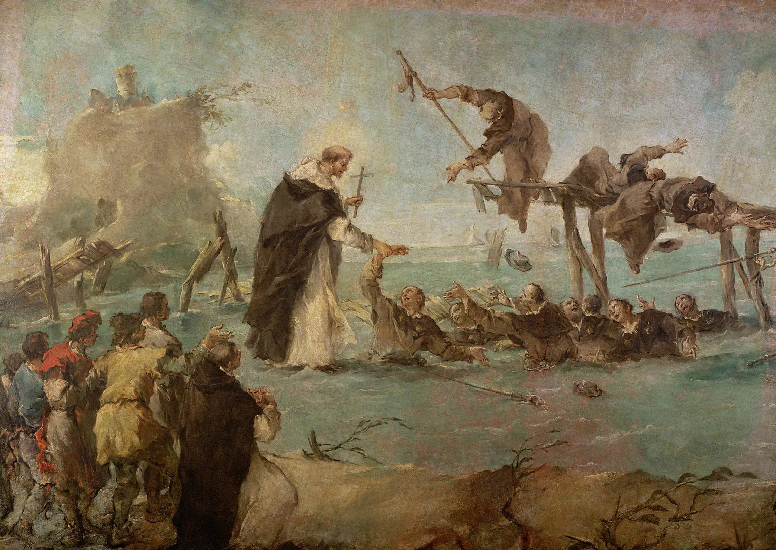 Miracle d'un saint dominicain - Francesco Guardi image 1 reproduction de peinture à l’huile