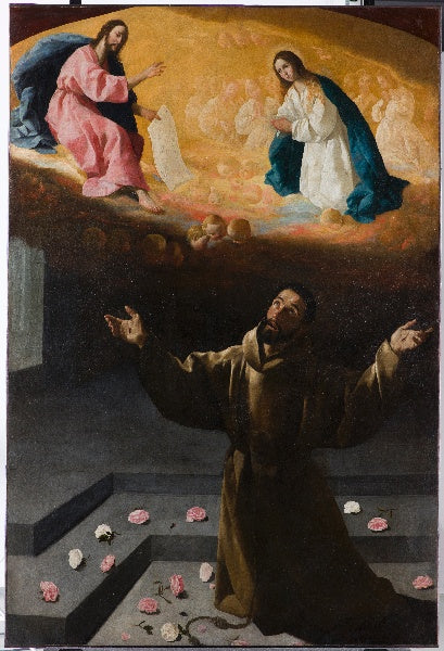 Miracle de la Portioncule - Francisco de Zurbarán image 1 reproduction de peinture à l’huile