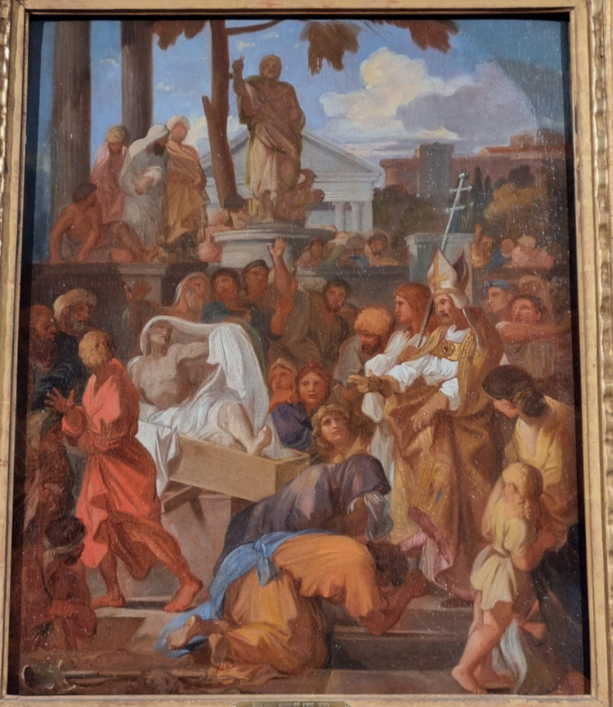 Miracle de saint Martin - Sébastien Bourdon image 1 reproduction de peinture à l’huile