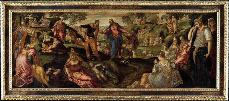 Le miracle des pains et des poissons - Jacopo Tintoretto (Jacopo Robusti)