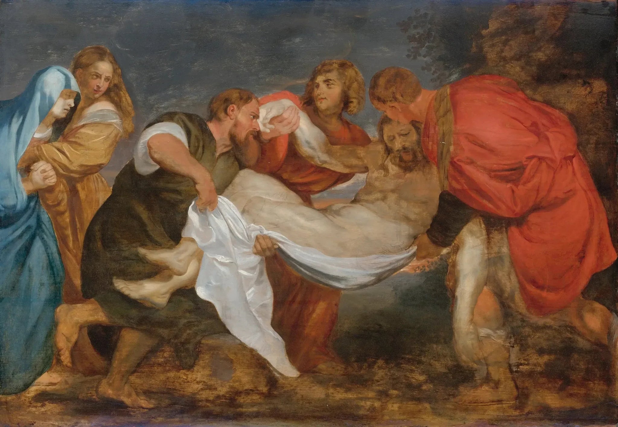 Mise au tombeau - Peter Paul Rubens image 1 copie de tableau peinte à la main