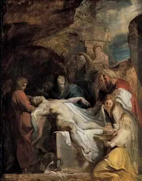 Mise au tombeau - Peter Paul Rubens image 1 reproduction d’œuvre d’art à l’huile