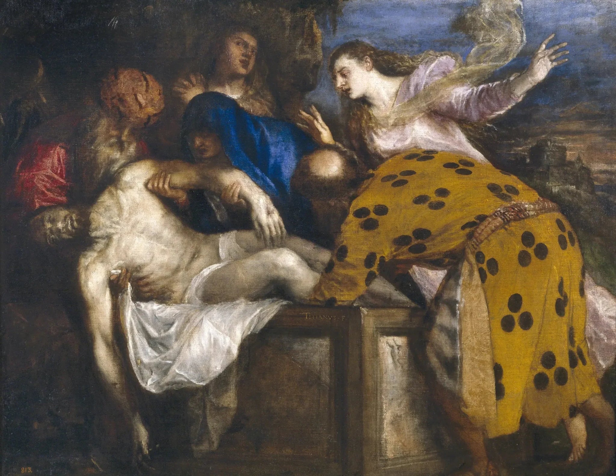 mise au tombeau - Titian image 1 tableau peint à l’huile sur toile