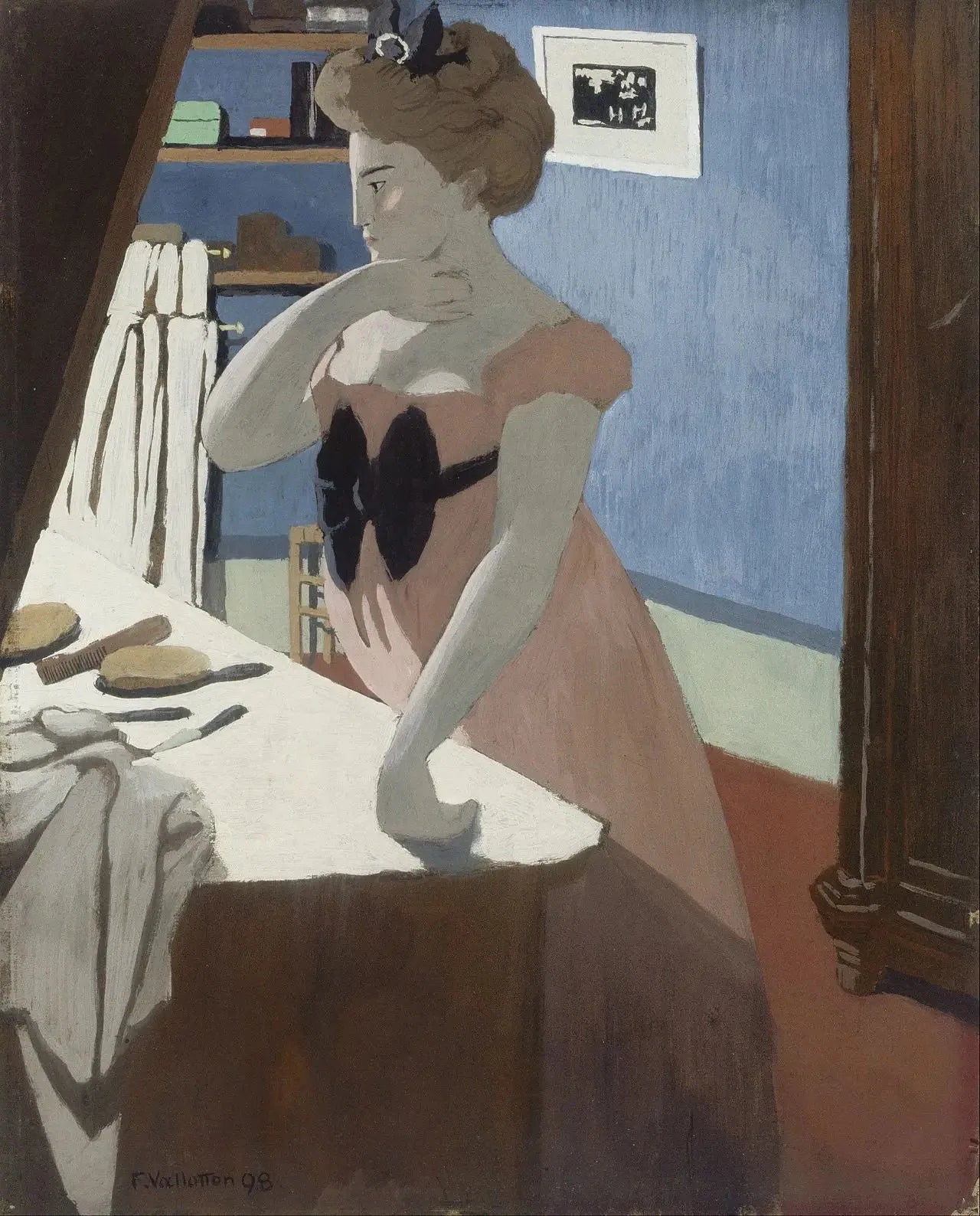 Misia à sa coiffeuse - Félix Vallotton image 1 copie peinte à la main à l’huile