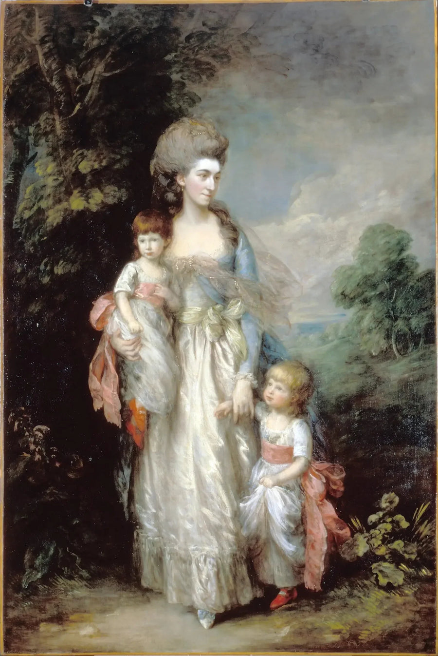 Miss Elizabeth Moody et ses fils Samuel et Thomas - Thomas Gainsborough