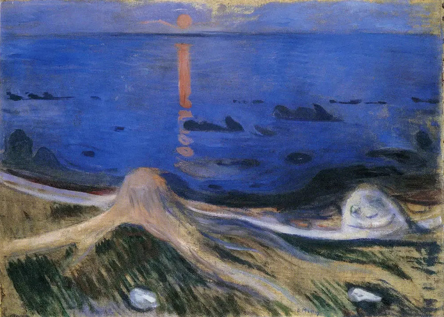 Mistère sur la berge - Edvard Munch