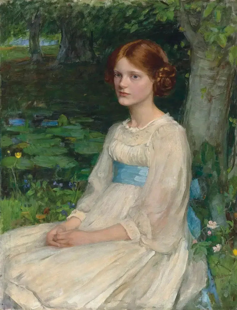 Mlle Betty Pollock - John William Waterhouse image 1 reproduction de peinture à l’huile