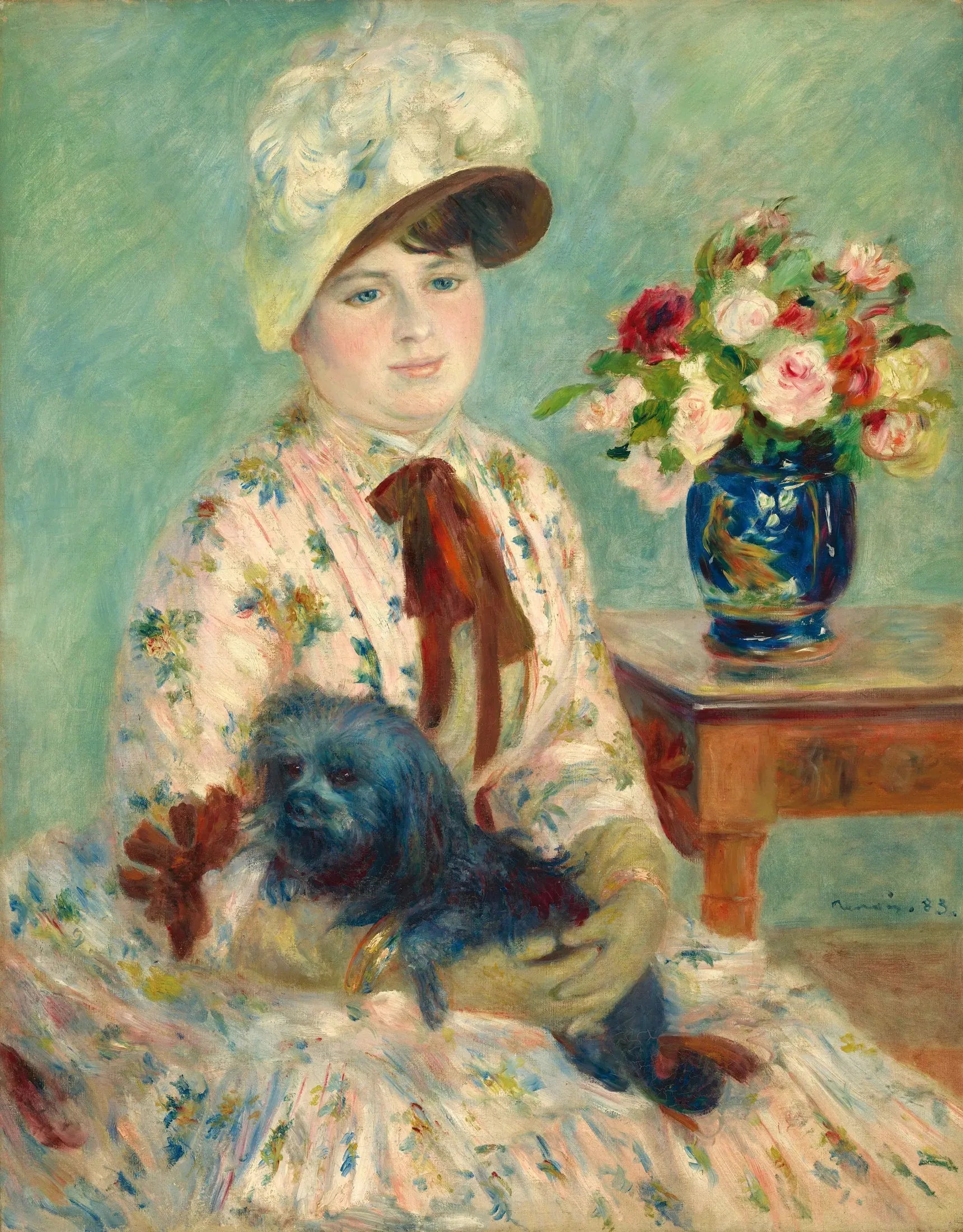 Mlle Charlotte Berthier - Pierre-Auguste Renoir image 1 copie peinte à la main à l’huile