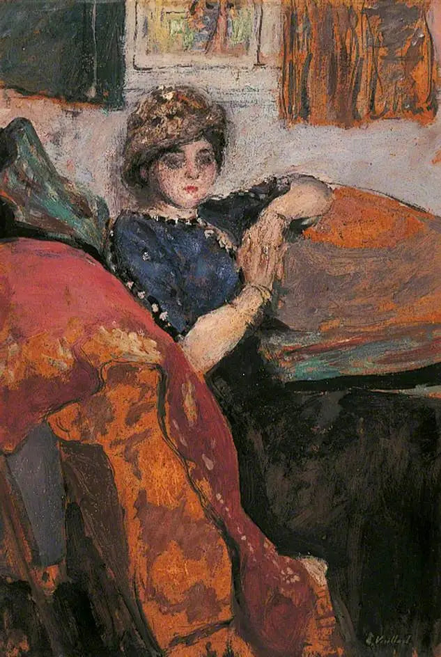 Mlle Nathanson dans l'atelier de l'artiste - Édouard Vuillard