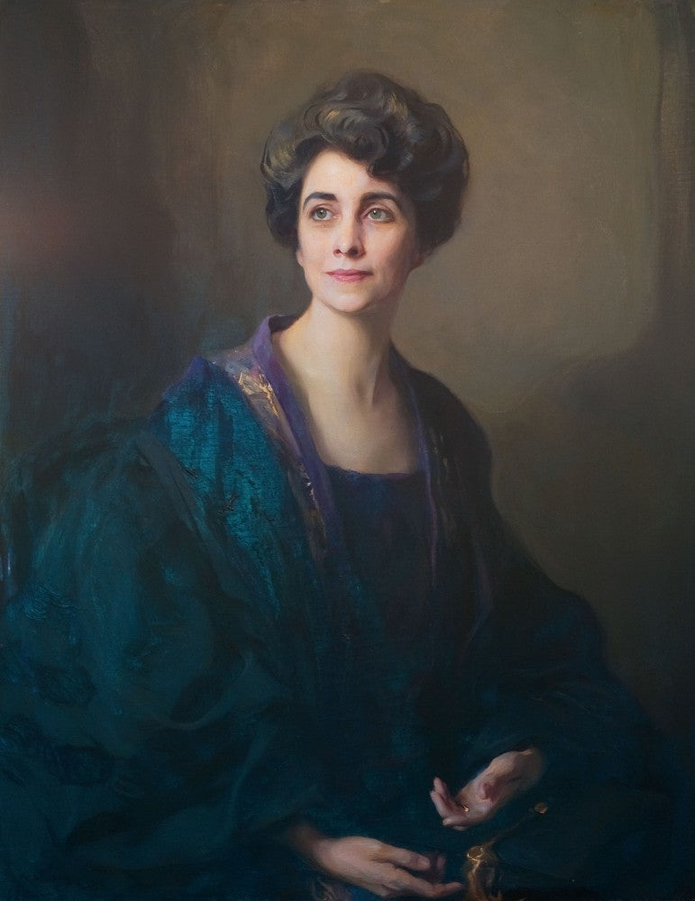 Mme Calvin Coolidge, née Grace Anna Goodhue, Première dame des États-Unis d'Amérique - Philip de László image 1 tableau peint à l’huile sur toile