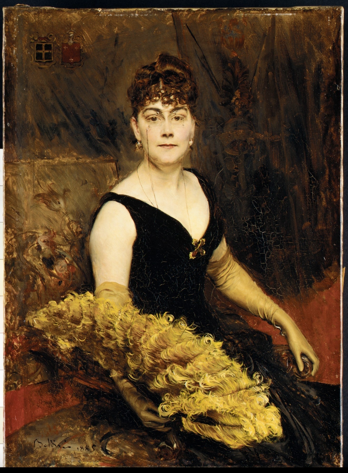 Mme Charles Warren-Cram (Ella Brooks Carter, 1846–1896) - Giovanni Boldini image 1 reproduction d’œuvre d’art à l’huile