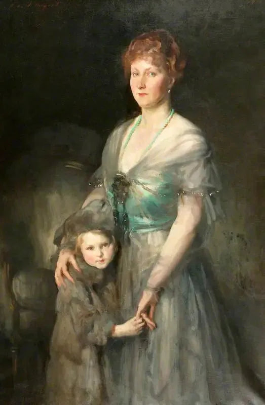 Mme Duxbury et sa fille - John Singer Sargent image 1 copie peinte à la main à l’huile