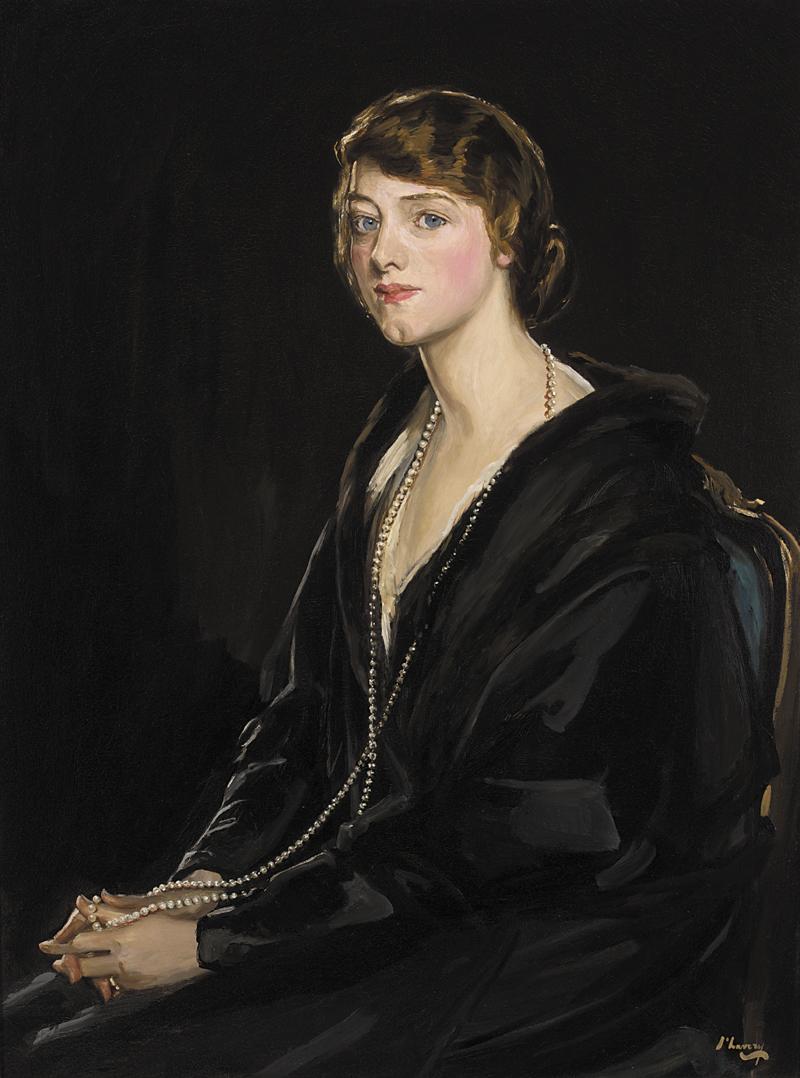 Mme E. Bowen-Davies - John Lavery image 1 tableau peint à l’huile sur toile