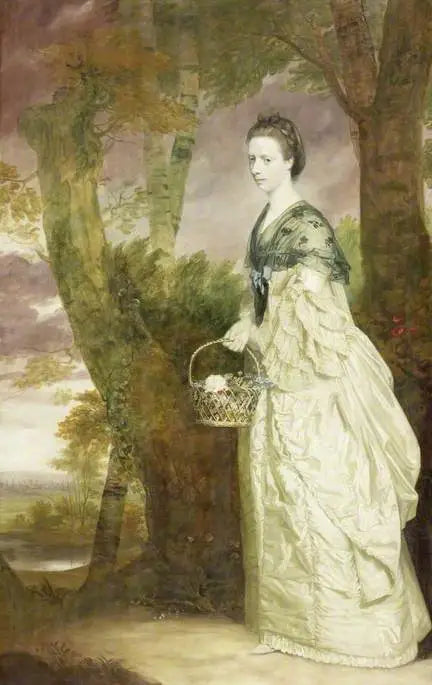 Mme Elizabeth Riddell (1730–1798) - Joshua Reynolds image 1 copie peinte à la main à l’huile