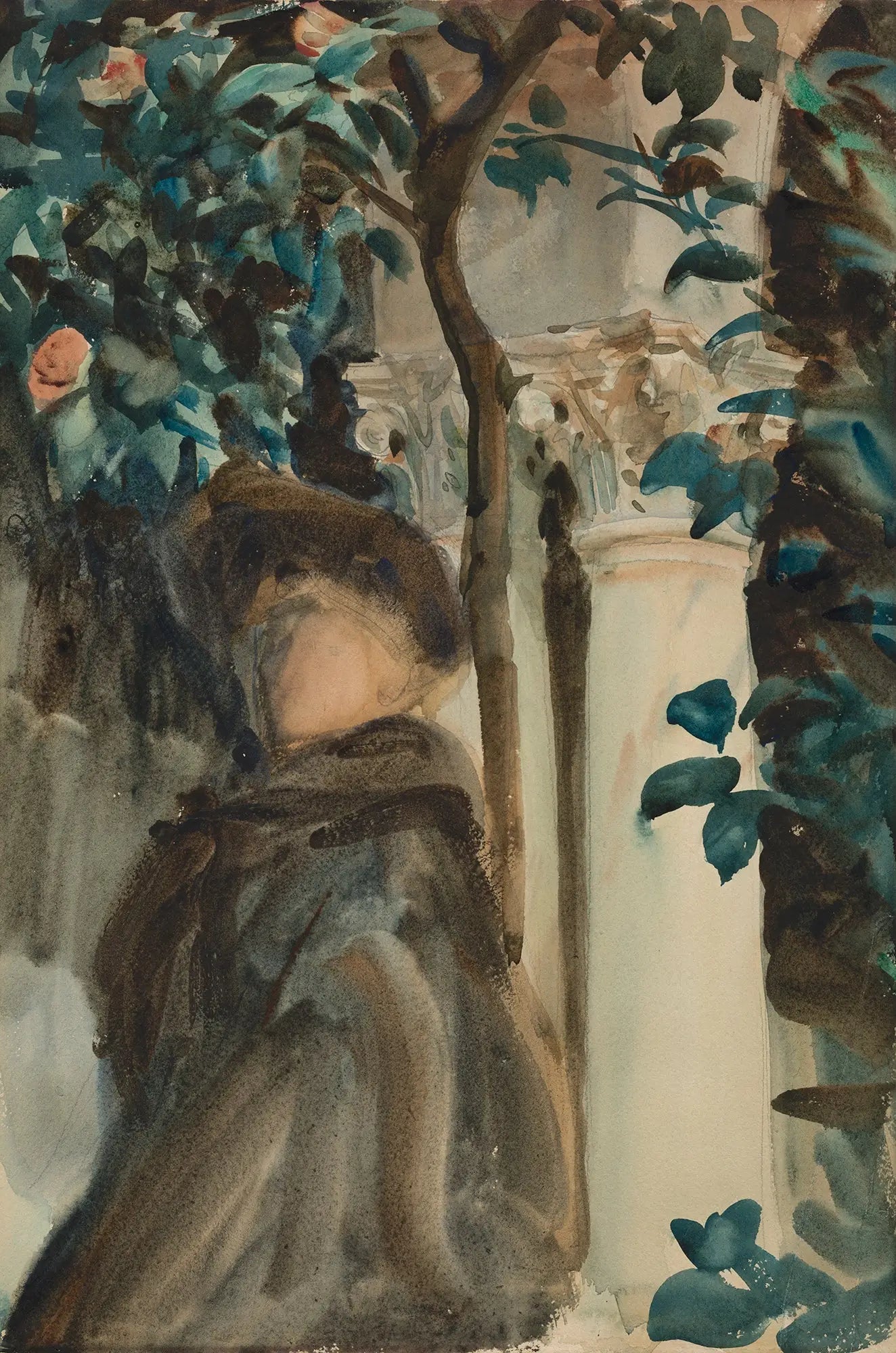 Mme Gardner à Fenway Court - John Singer Sargent image 1 copie peinte à la main à l’huile