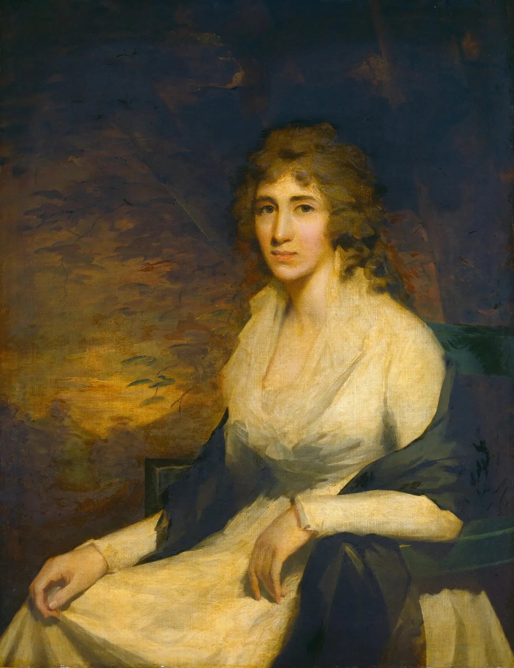 Mme George Hill - Henry Raeburn image 1 copie peinte à la main à l’huile