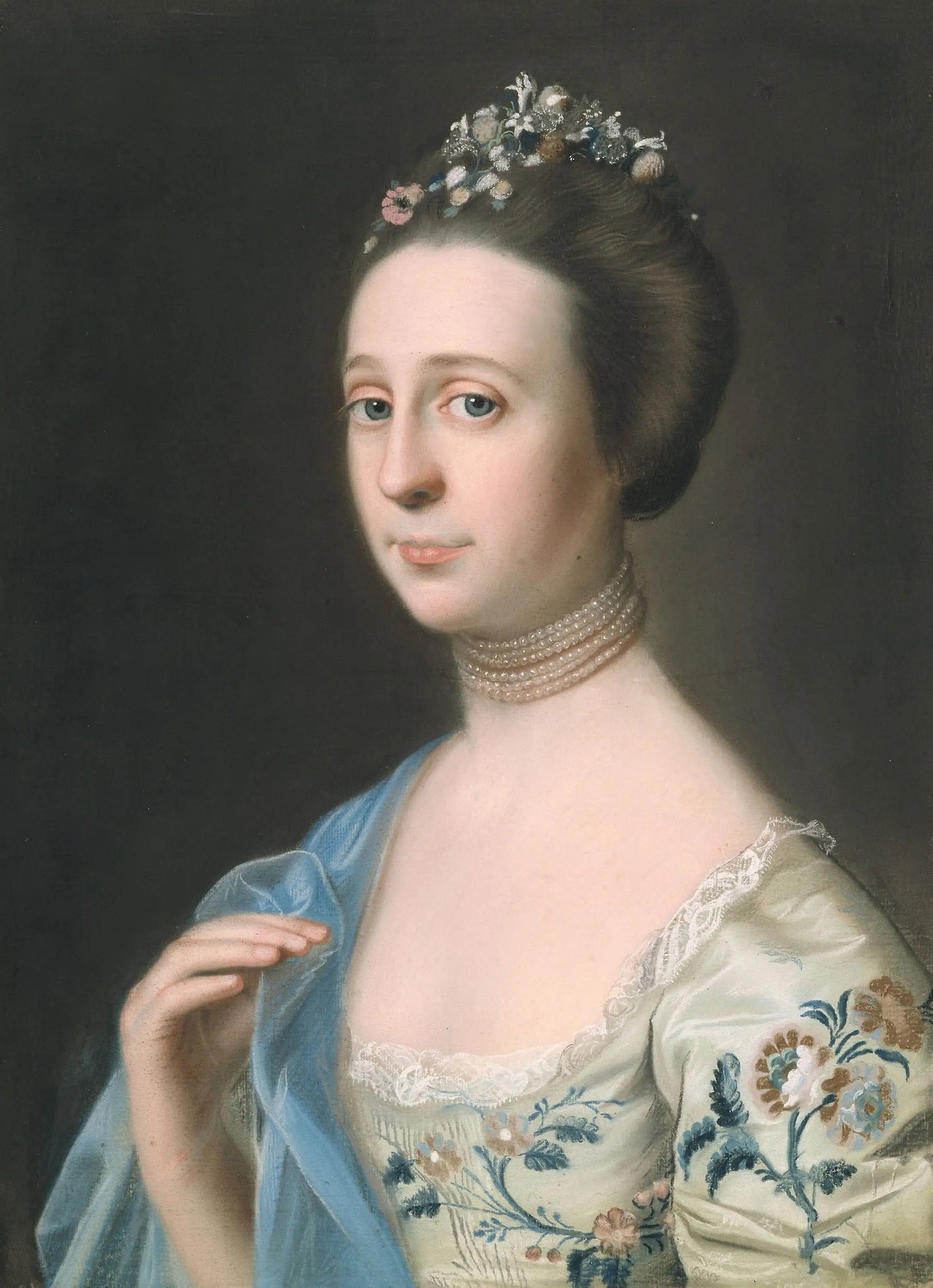 Mme Henry Hill (Anna Barrett) - John Singleton Copley image 1 tableau peint à l’huile sur toile