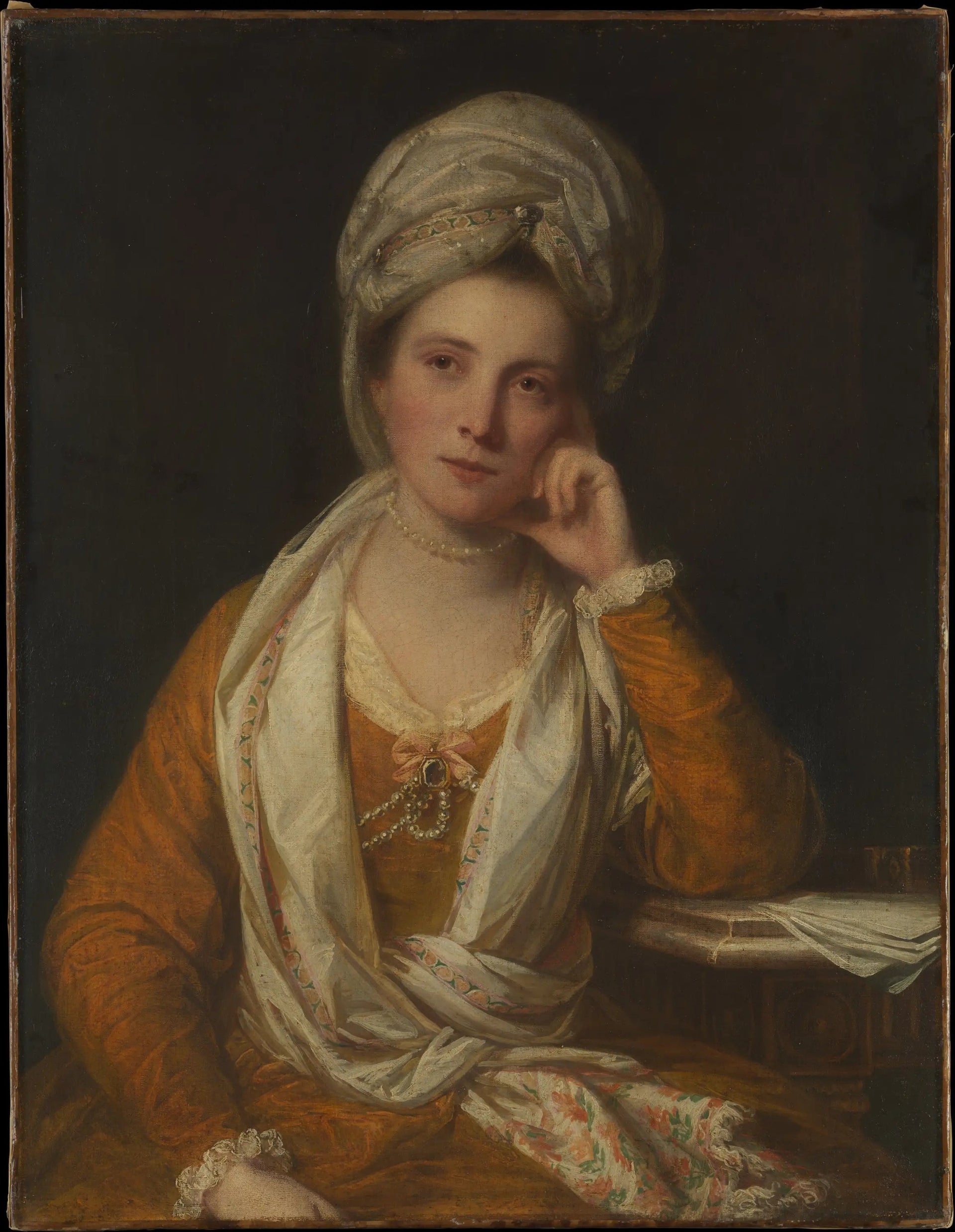 Mme Horton, future vicomtesse Maynard (décédée en 1814/15) - Joshua Reynolds image 1 copie de tableau peinte à la main