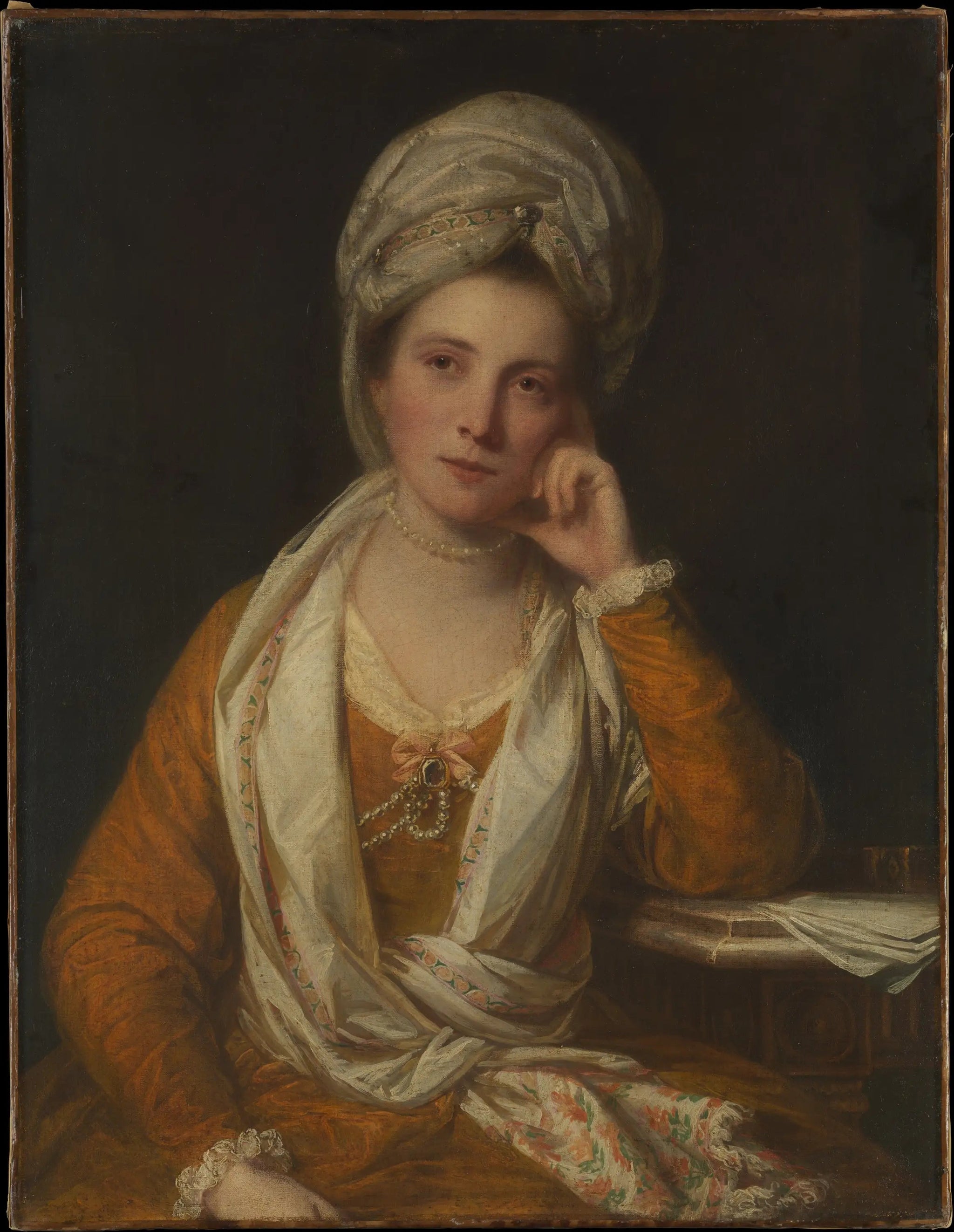 Mme Horton, future vicomtesse Maynard (décédée en 1814/15) - Joshua Reynolds image 1 copie de tableau peinte à la main