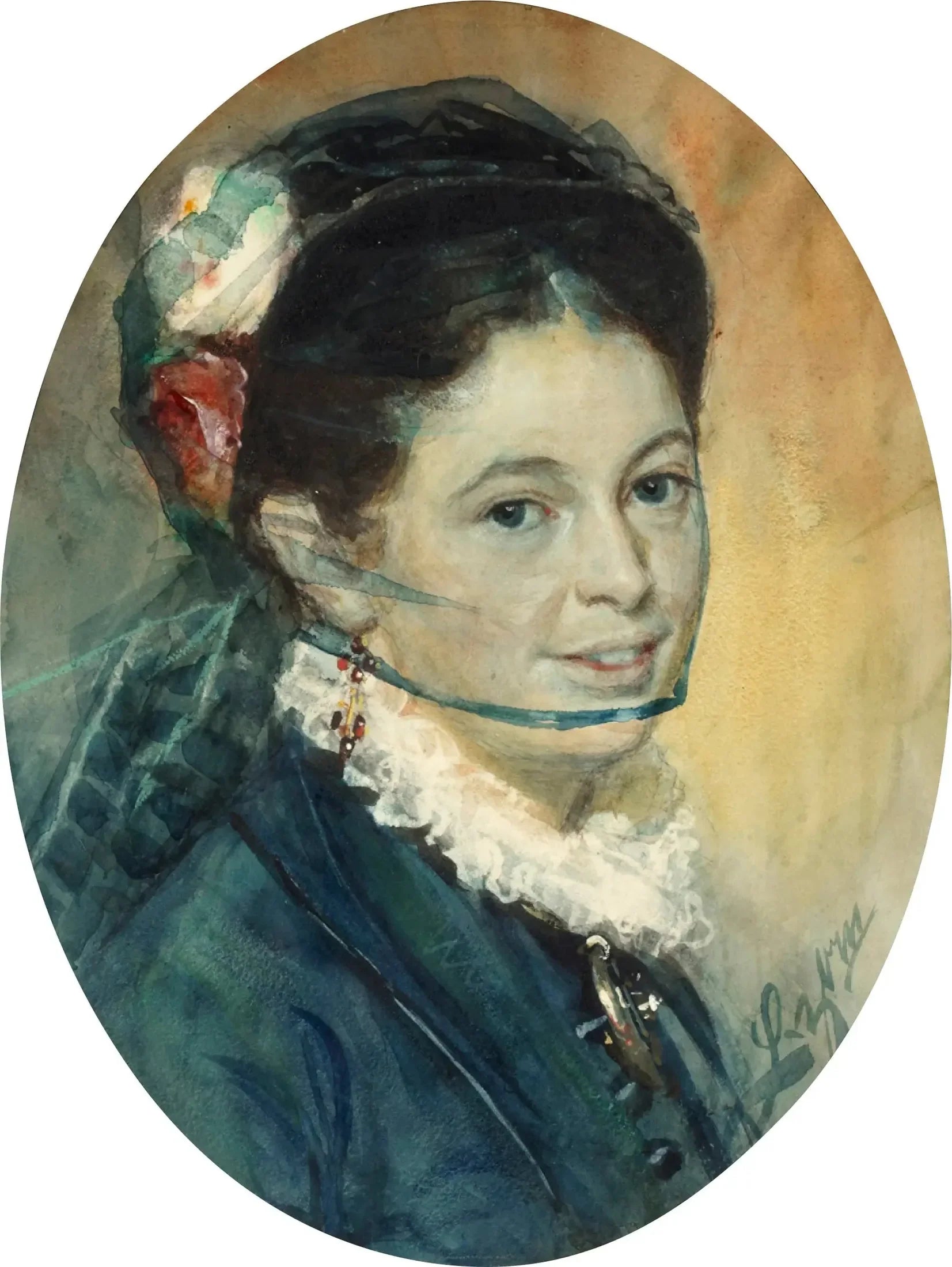 Mme Hulda Hæggström - Anders Zorn image 1 reproduction de peinture à l’huile