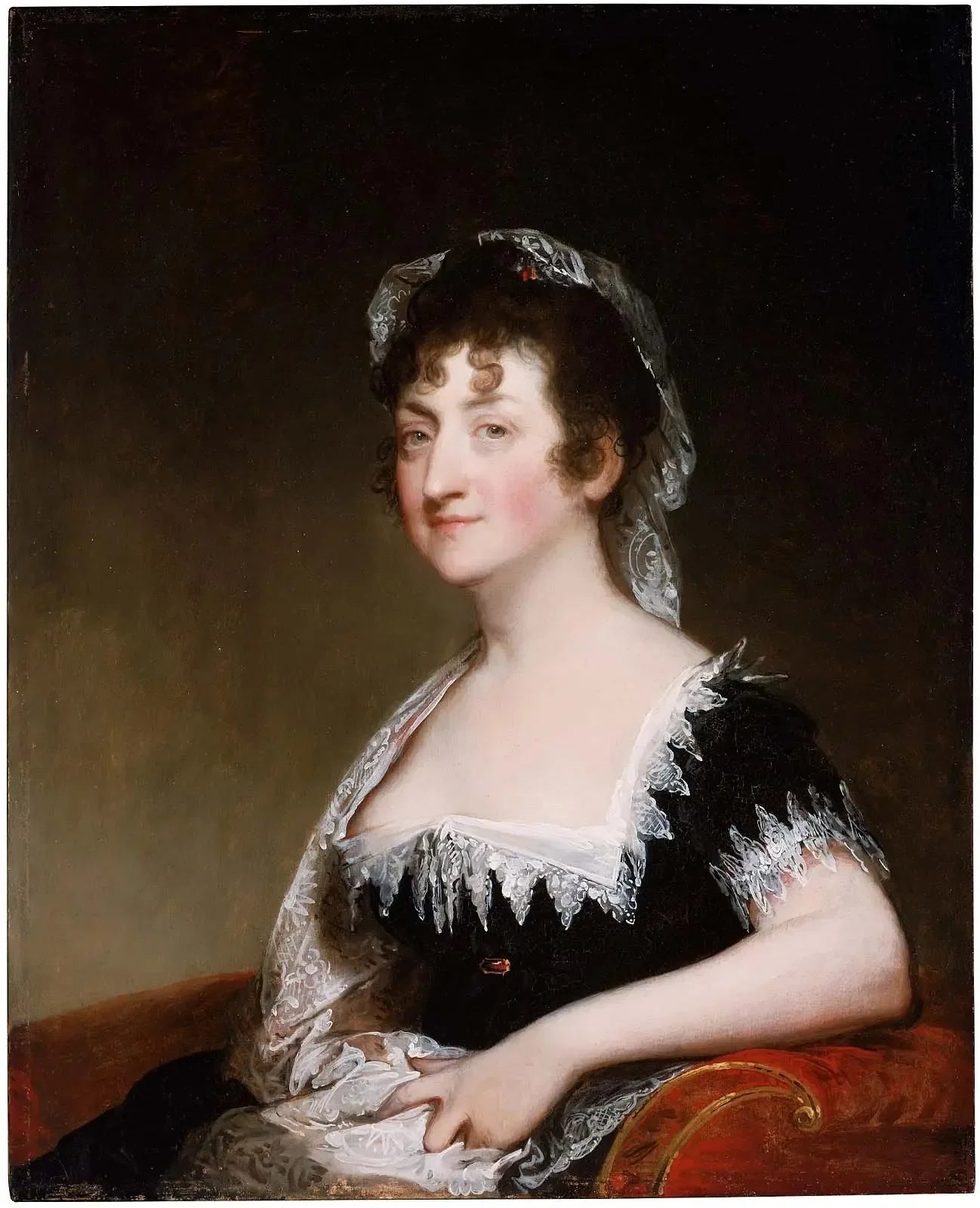Mme James Swan (Hepzibah Clarke) - Gilbert Stuart image 1 copie peinte à la main à l’huile