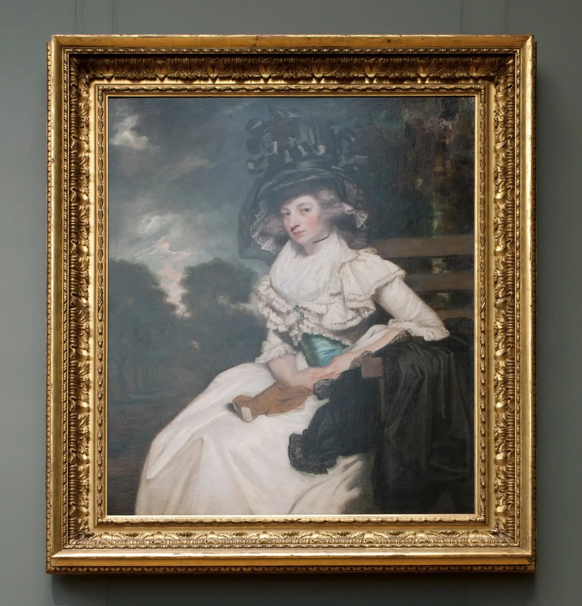 Mme Lewis Thomas Watson (Mary Elizabeth Milles, 1767–1818) - Joshua Reynolds image 1 copie peinte à la main à l’huile