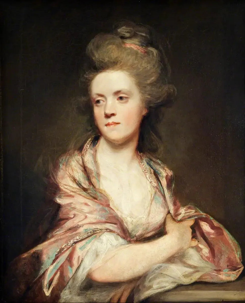 Mme Lydia Gostling (1757–1828) - Joshua Reynolds image 1 copie peinte à la main à l’huile