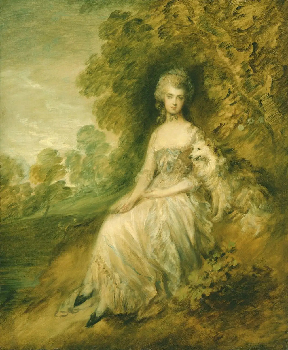 Mme Mary Robinson (1758-1800) - Thomas Gainsborough image 1 reproduction réalisée par Alpha Reproduction