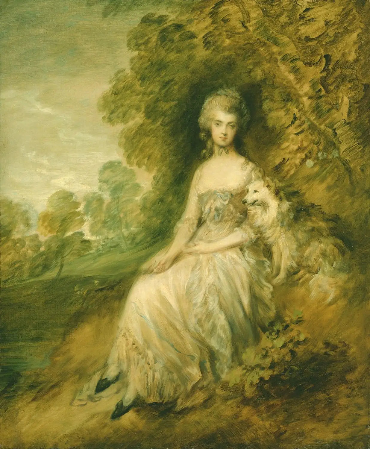 Mme Mary Robinson (1758-1800) - Thomas Gainsborough image 1 reproduction réalisée par Alpha Reproduction