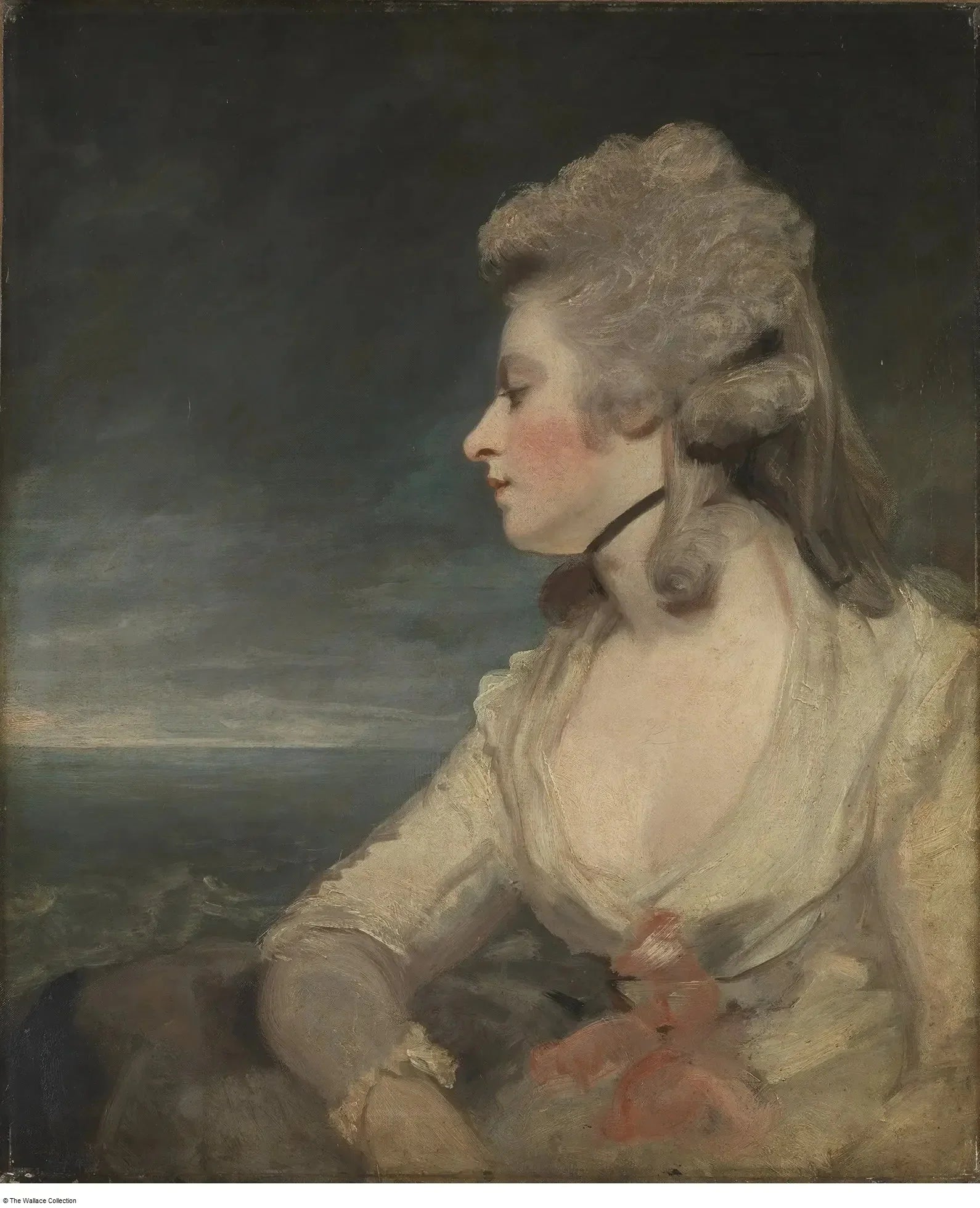 Mme Mary Robinson - Joshua Reynolds image 1 reproduction artisanale de tableau