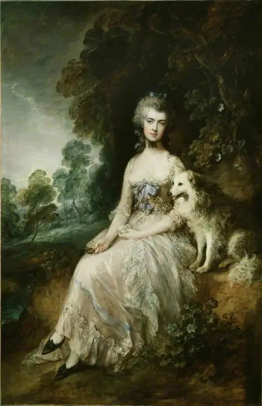 Mme Mary Robinson (Perdita) - Thomas Gainsborough image 1 reproduction artisanale de tableau