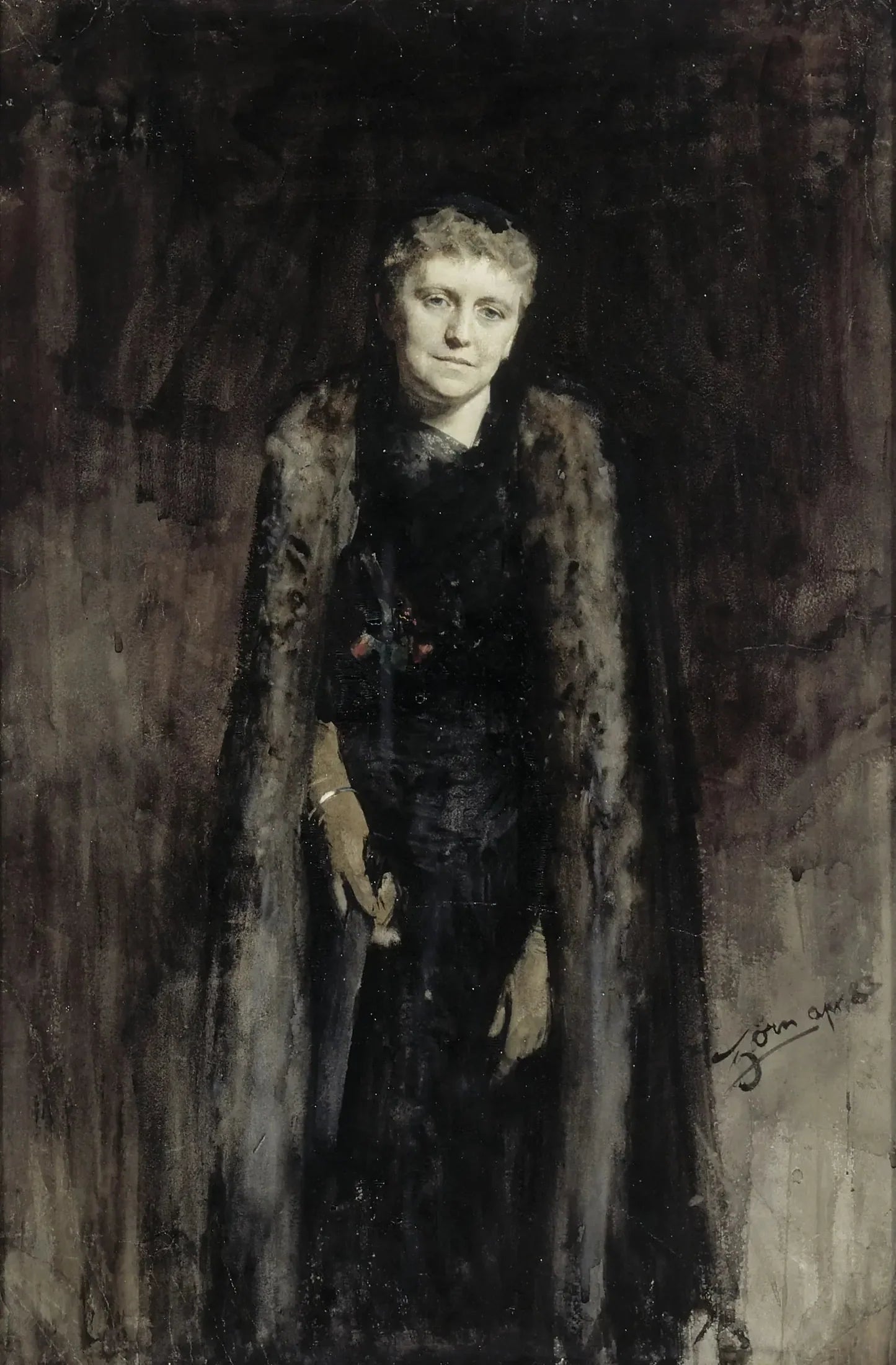 Mme Morewood - Anders Zorn image 1 reproduction de peinture à l’huile