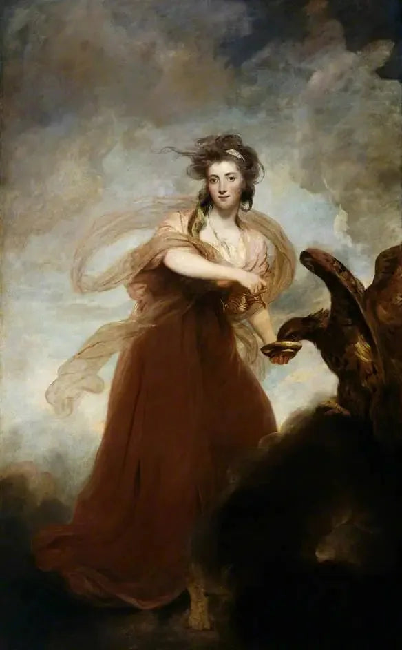 Mme Musters dans le rôle d'Hébé - Joshua Reynolds image 1 copie peinte à la main à l’huile