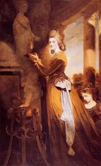 Mme Peter Beckford - Joshua Reynolds image 1 reproduction réalisée par Alpha Reproduction