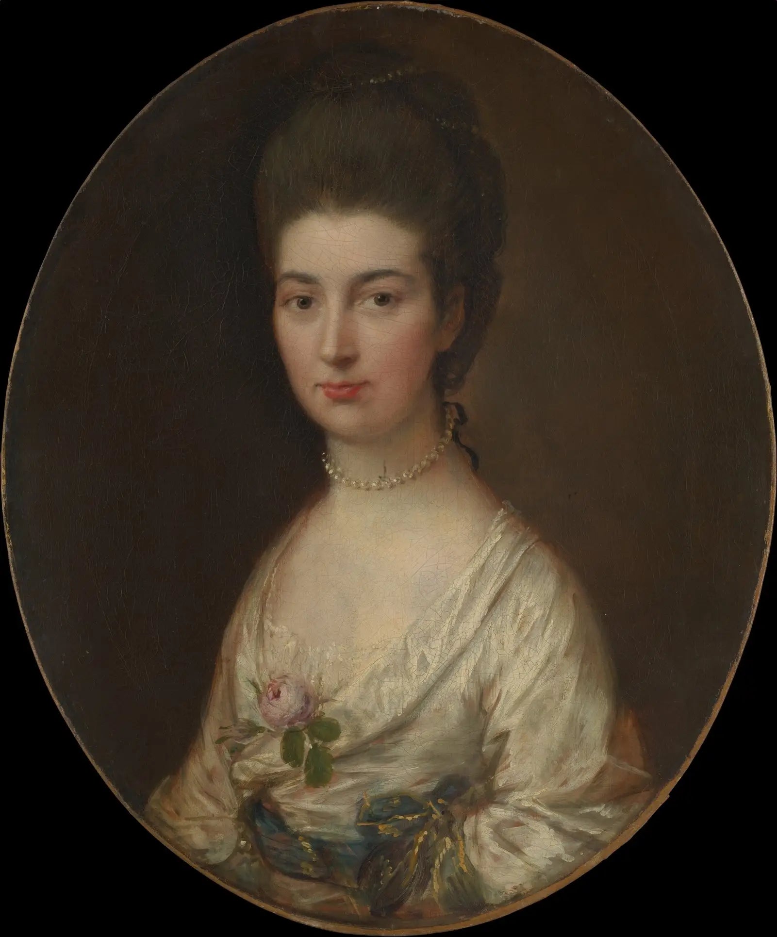 Mme Ralph Izard (Alice De Lancey, 1746/47–1832) - Thomas Gainsborough image 1 copie de tableau peinte à la main